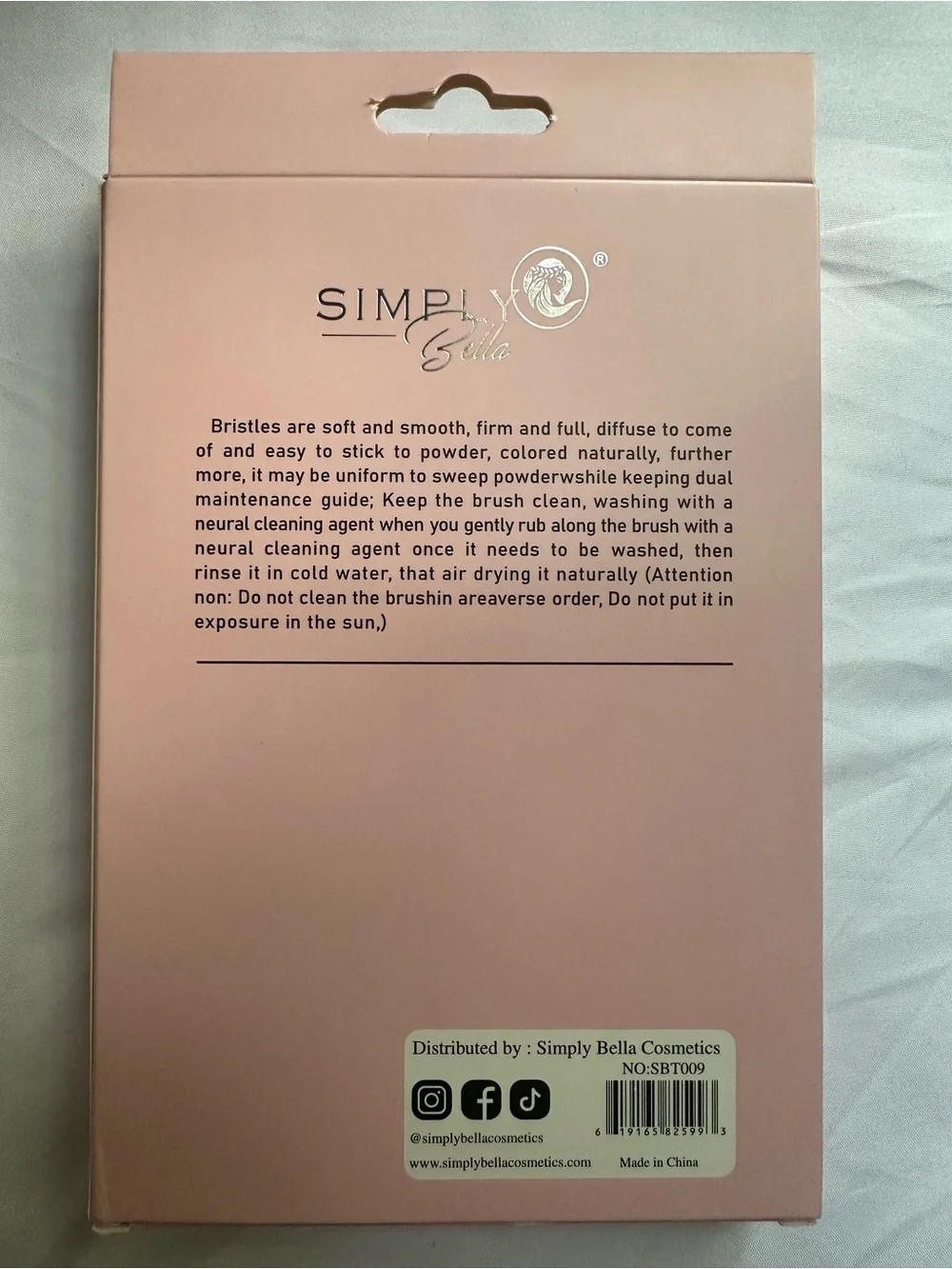 Simply Bella item specifics